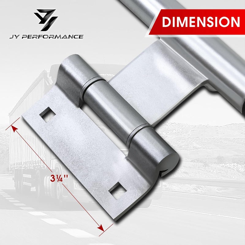 JY PERFORMANCE 36'' Trailer Swing Door Hinged Cam Bar Lock Assembly Side Door Enclosed Trailer - Image 3